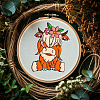 4 Sheets 11.6x8.2 Inch Stick and Stitch Embroidery Patterns DIY-WH0455-191-6