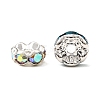 Brass Rhinestone Spacer Beads RB-A014-L7mm-S-3