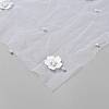 Polyester with Plastic Pearl Flower Lace Table Runner AJEW-WH0481-135-2