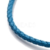 Braided Round Imitation Leather Bracelets Making BJEW-H610-01G-13-3