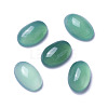 Natural Dyed & Heated Green Onyx Agate Cabochons G-F605E-12A-1