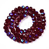 Electroplate Glass Beads Strands X1-EGLA-A034-T8mm-L21-2
