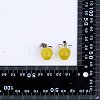 10Pcs Apple Gemstone Charm Pendant Crystal Quartz Healing Natural Stone Pendants Pink Silver Buckle for Jewelry Necklace Earring Making Crafts JX525D-8