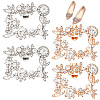 4Pcs 2 Colors Alloy Crystal Rhinestone Wedding Shoe Decorations FIND-CP0001-41B-1