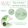1 Pair Sterling Silver Studs Earrings Findings STER-BC0002-68P-4