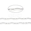 Handmade 304 Stainless Steel Scalloped Bar Link Chains CHS-L024-006P-1