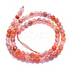Natural South Red Agate Beads Strands G-K310-C03-6mm-2