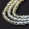 Transparent Gradient Color Glass Beads Strands GLAA-G101-2mm-16-6