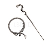 Tibetan Style Alloy Hair Sticks PW-WGCE4EE-01-1