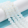 Imitation Jade Solid Color Glass Beads Strands EGLA-A034-J3mm-MD06-3