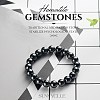 SUNNYCLUE Non-magnetic Synthetic Hematite Round Beads Stretch Bracelets BJEW-PH0001-8mm-22-8