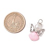 3Pcs 3 Colors Glass Pearl Pendants PALLOY-JF03471-2
