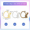 CHGCRAFT 48PCS 3Style Easter Theme Alloy Pendants FIND-CA0008-68-2