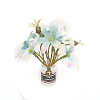 Plastic Flower Miniature Ornaments PW-WG0299B-05-1