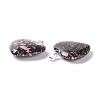 Natural Rhodonite Pendants G-G956-B34-FF-3