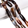 Natural Agate Dyed Beads Strands G-T138-230D-1
