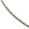 10Pcs 304 Stainless Steel Diamond Cut Snake Chain Necklaces Set NJEW-K254-03P-2