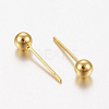 304 Stainless Steel Stud Earrings EJEW-F155-02G-B-2