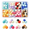 8 Colors Opaque Frosted Acrylic Beads MACR-CJ0001-79-1