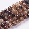 Natural Striped Agate/Banded Agate Beads Strands X-G-G581-10mm-11-1