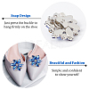 4 Pcs 2 Colors Platinum Alloy Shoe Buckle Clips ALRI-NB0001-09P-4
