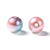 Rainbow ABS Plastic Imitation Pearl Beads OACR-Q174-12mm-M-2