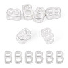 6Pcs 925 Sterling Silver Hollow Initial Beads STER-TA0001-53B-1