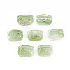 Two Tone Transparent Spray Painted Glass Beads GLAA-T022-03-C02-1