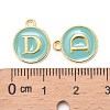 Golden Plated Alloy Enamel Charms X-ENAM-S118-05D-3