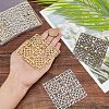12Pcs 3 Colors Alloy Filigree Joiners Findings FIND-CA0004-94-3