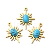 Synthetic Turquoise Pendants STAS-A080-20G-1