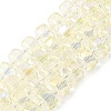 Transparent Electroplate Glass Beads Strands EGLA-P062-01A-01-1