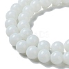 Opaque Solid Color Glass Round Beads Strands X-GLAA-F032-8mm-01-6