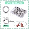 Zinc Alloy Spring Gate Rings FIND-SP0001-08B-2
