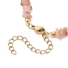 Natural Sunstone Chip Beaded Bracelets for Women BJEW-JB11742-02-4