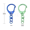 10Pcs Spray Painted Alloy Swivel Snap Hook FIND-YW0001-78-4