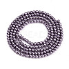 Baking Paint Pearlized Glass Pearl Bead Strands HY-N002-2mm-A14-3