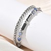 Natural Sodalite & Non-magnetic Synthetic Hematite Beaded Multi-strand BJEW-Z148-05P-01-5