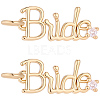 8Pcs Rack Plating Brass Micro Pave Clear Cubic Zirconia Pendants KK-BBC0029-15-7