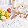   50Pcs Self-Adhesive Acrylic Mirror Wall Stickers DIY-PH0010-19-2