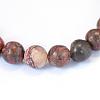 Natural Polychrome Jasper/Picasso Stone/Picasso Jasper Beads Strands G-E334-6mm-10-2