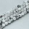 Natural Quartz Beads Strands G-N355-6mm-01-1