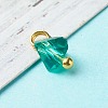 Electroplate Glass Charms PALLOY-JF00821-06-3
