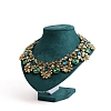 Bust Plastic Covered with Velvet Necklace Display Stands NDIS-L006-01C-2