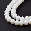 Electroplate Opaque Solid Color Glass Beads Strands EGLA-A034-P2mm-L17-4