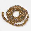 Electroplate Glass Beads Strands EGLA-A034-T1mm-L10-2