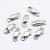 Anti-Tarnish Rhodium Plated 925 Sterling Silver Lobster Claw Clasps STER-K167-075D-P-2