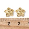 Flower Brass Bead Caps KK-F892-34G-14-2