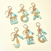 Transparent Epoxy Resin Pendant Keychains KEYC-FS00022-26-11