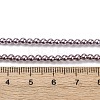 Electroplated Shell Pearl Beads Strands BSHE-G041-3mm-02-4